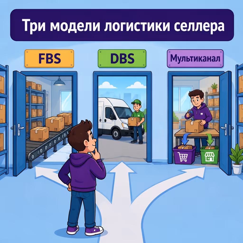 Селлер выбирает между FBS, DBS и мультиканальным складом