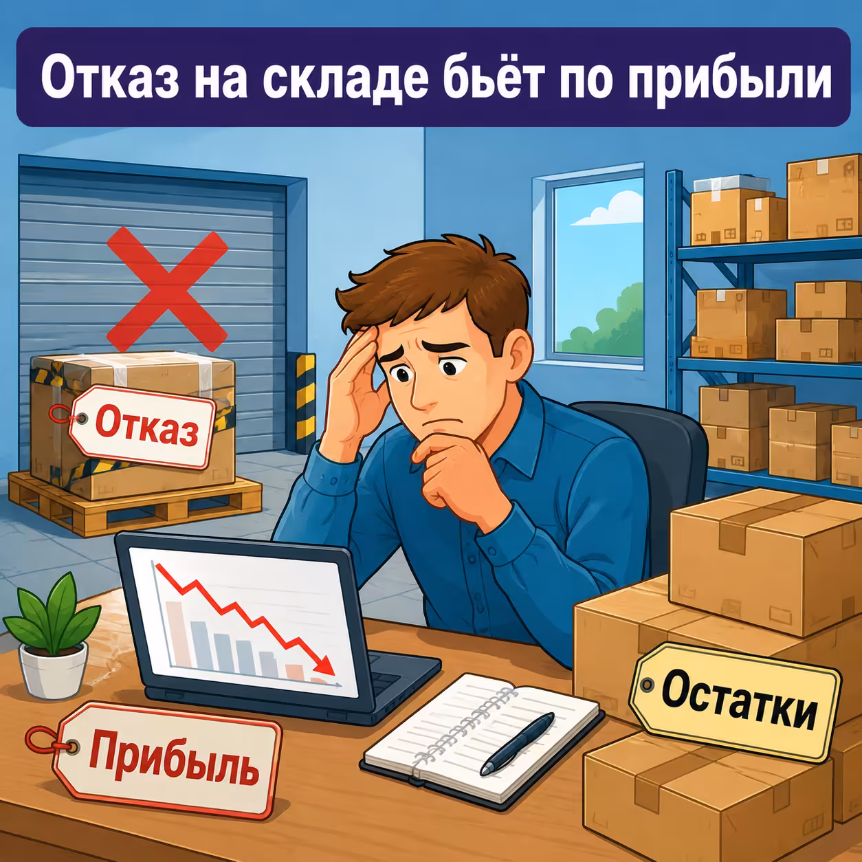 Селлер видит отказ склада из-за маркировки и падение прибыли по SKU