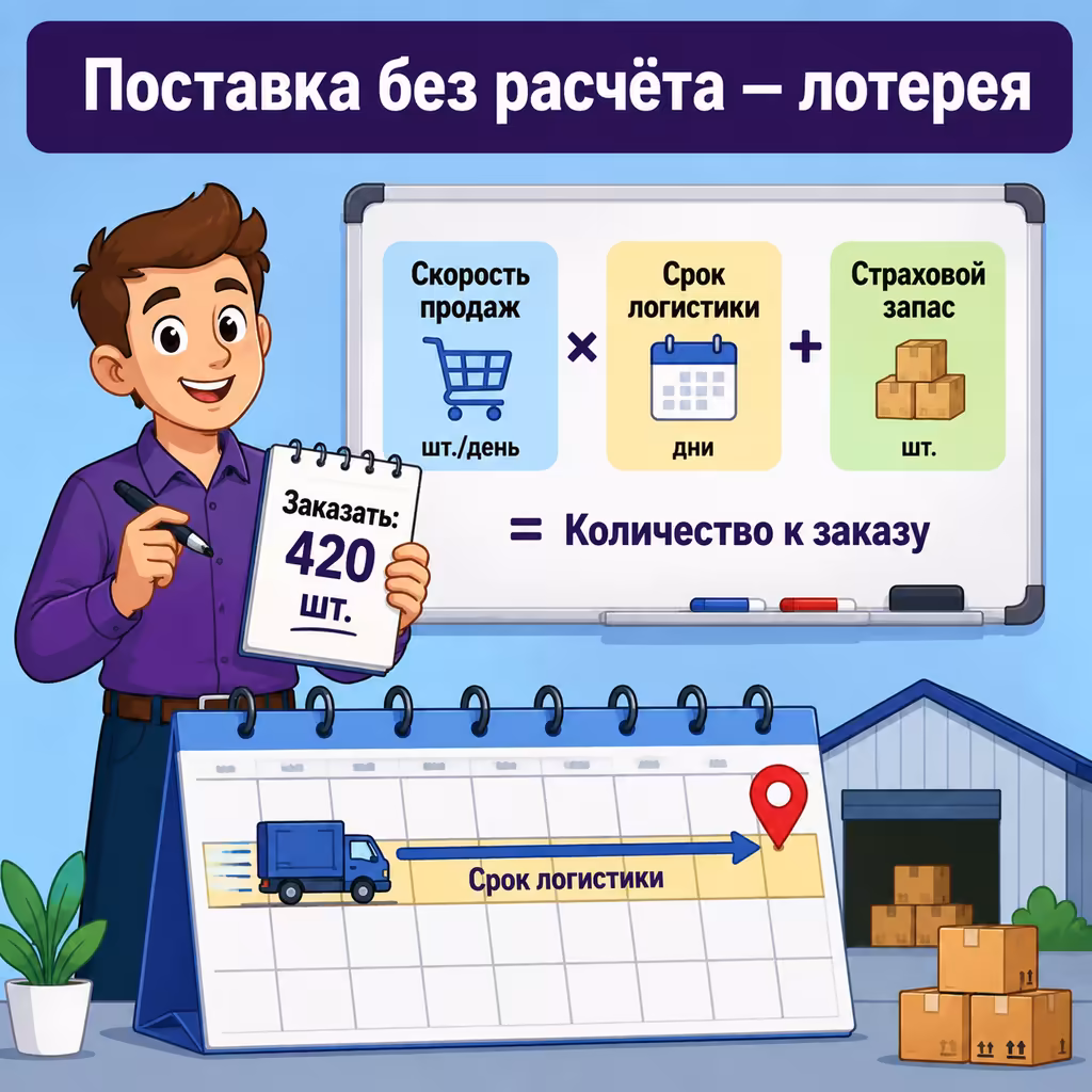 Планирование поставки товара на склад Wildberries с учётом сроков логистики
