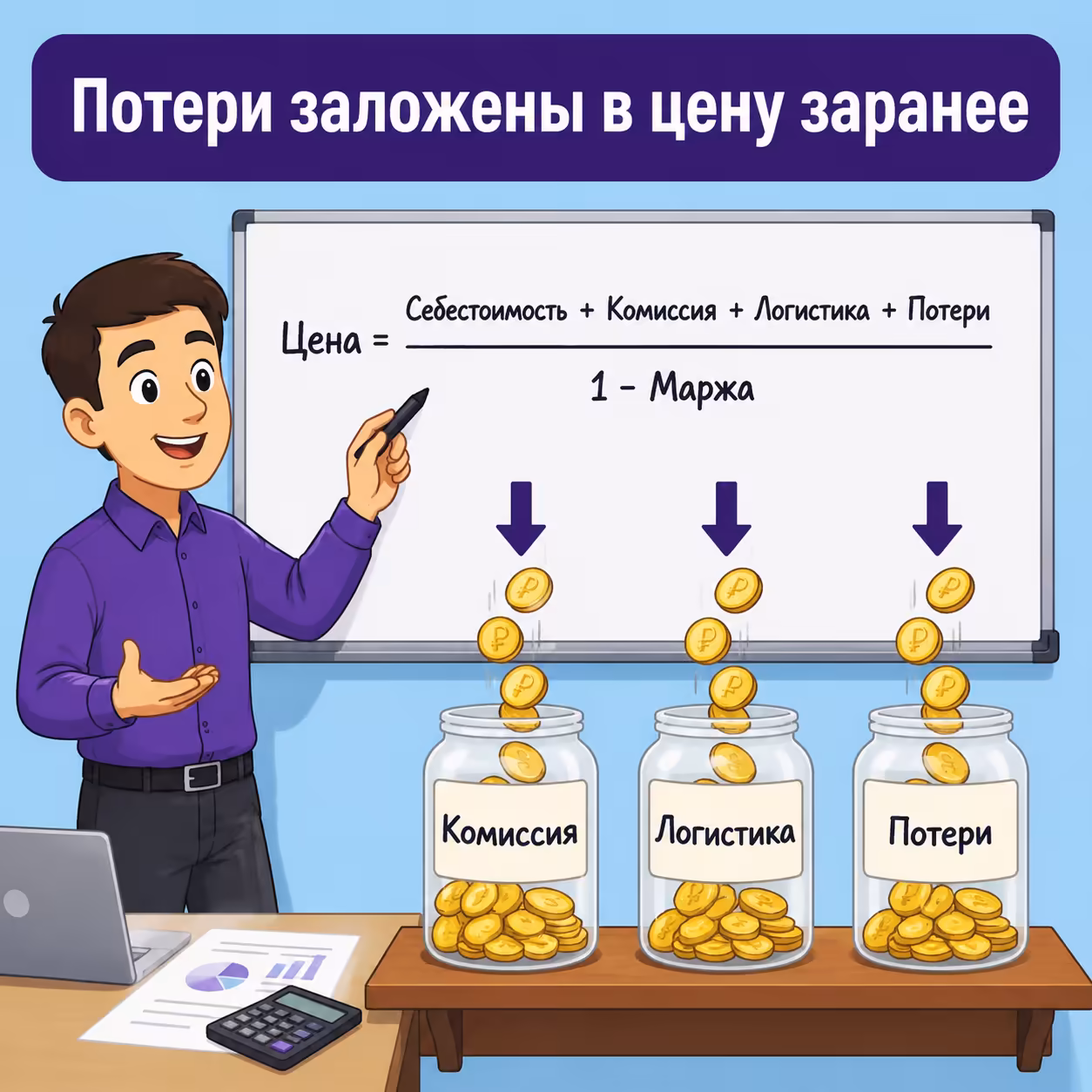 Расчёт юнит-экономики с учётом потерь на Wildberries